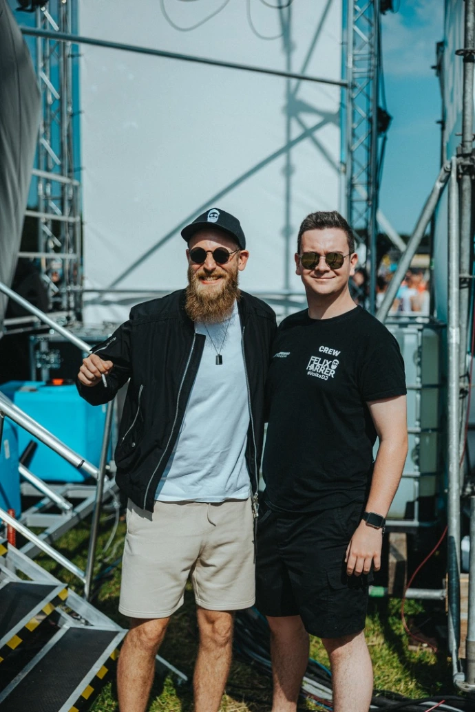 Ein Bild von Felix Harrer mit Tom Zaunbrecher